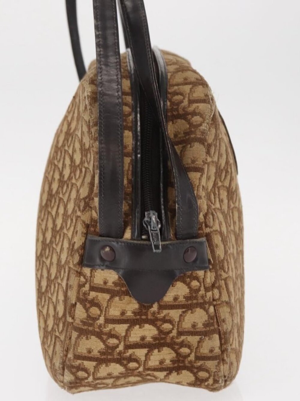 Christian Dior Trotter Canvas Shoulder Bag Brown Auth 156003 - Picture 5 of 16